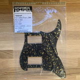 S-style Guitar Pickguard HH - Yellow/Brown flake Solid Italian Tortoise [#N1A010P]
