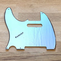 T-style Guitar Pickguard T-neck PU - Amber Solid Italian Tortoise [#N1A024P]