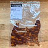 T-style Guitar Pickguard T-neck PU - Amber Solid Italian Tortoise [#N1A024P]
